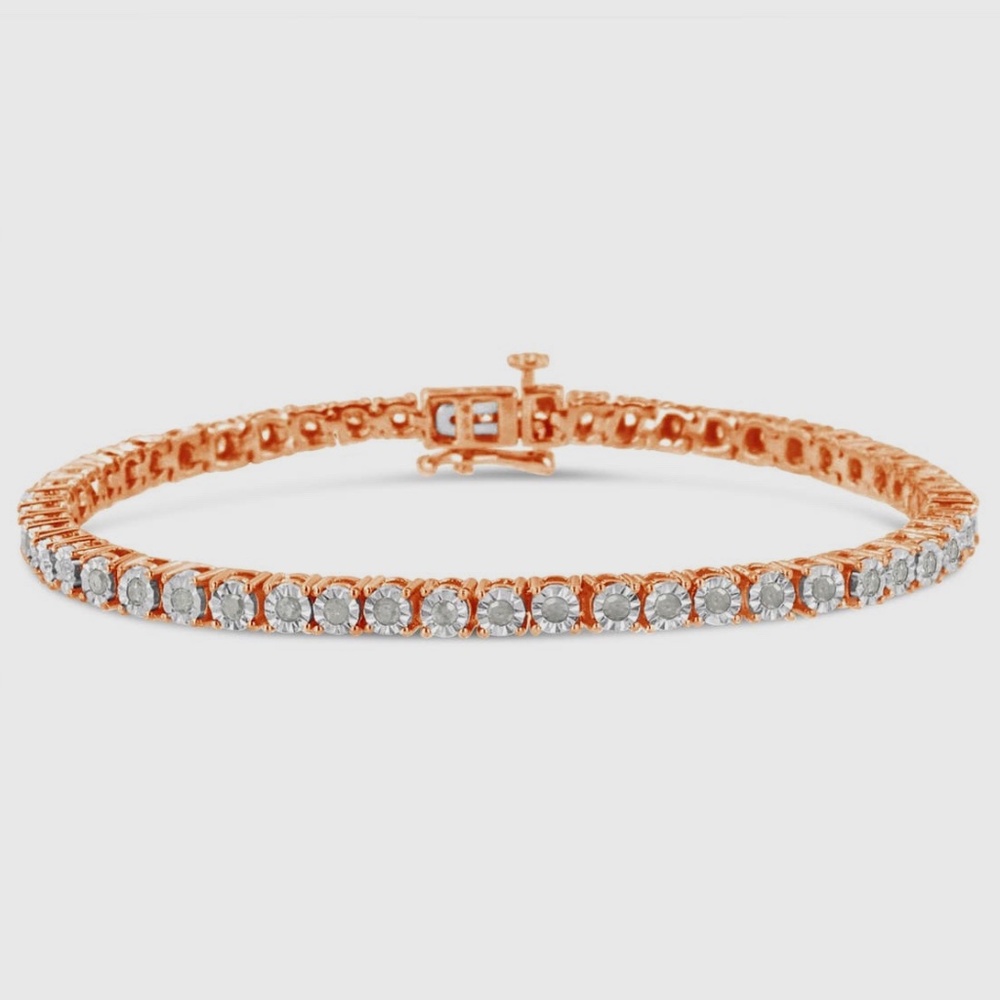 Infiniti Jewels - 1 carat rose gold tennis bracket